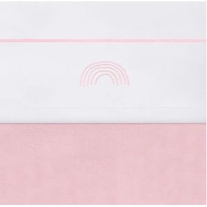 Laken Jollein Rainbow Blush Pink-75 x 100 cm (Wieglaken)