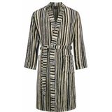 Cawo - Heren Home Kimono 6607 - Grijs - 100% Katoen - Met Strepen