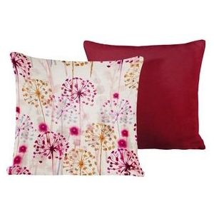 Sierkussenhoes De Witte Lietaer Grace Red Plum (40 x 40 cm)