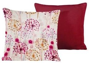 De Witte Lietaer - Grace - Sierkussenhoes - Red Plum - Satijn - Set van 2