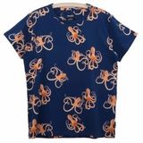 T-shirt SNURK Unisex Octopus Blue-S