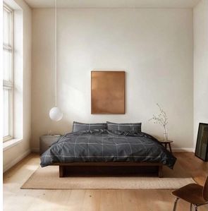 Dekbedovertrek Marc O'Polo Suvie Anthracite Percal-260 x 200 / 220 cm | Extra Breed