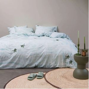SNURK - Zeeschildpadden - Dekbedovertrek - Percal - 240 x 200 / 220 cm - Lits-Jumeaux