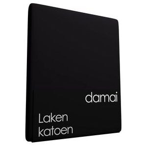 Laken Damai Black (Katoen)-300 x 260 cm (Lits-jumeaux XL)