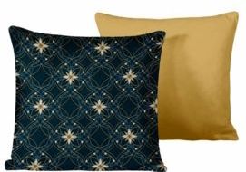 De Witte Lietaer - Alice - Sierkussenhoes - Blue Wing Teal - 40 x 40 cm - Set van 2