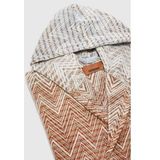 Missoni - Stone Hooded Badjas - Rood Multicolor - 100% Jacquard Katoen