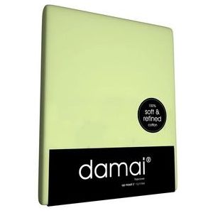 Topper Hoeslaken Damai 12 cm Lime (Katoen)-200 x 240 cm