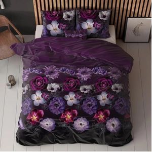 Dekbedovertrek Sleeptime Magic Flower Purple Katoen-240 x 220 cm