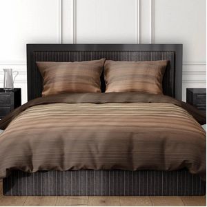 Dekbedovertrek Satin d'or Fluvius Caramel Satijn-200 x 200 / 220 cm | 2-Persoons