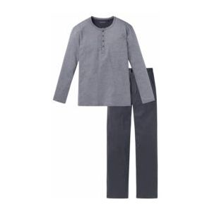 Pyjama Schiesser Men 159630 Anthracite-Maat 48