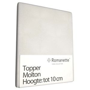 Molton Topper Hoeslaken Romanette-160 x 200 cm