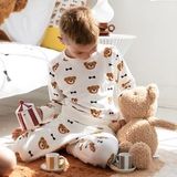 SNURK - Kids Teddy - Broek - Grijs - 95% Organisch Katoen - Comfortabele Pasvorm