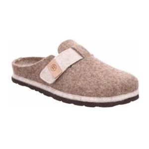 Rohde - MERAN - Pantoffels - Beige mêlee - Klittenbandsluiting - Plateau