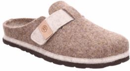 Rohde - MERAN - Pantoffels - Beige mêlee - Klittenbandsluiting - Plateau