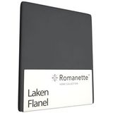 Laken Romanette Antraciet (Flanel)-200 x 260 cm (2-persoons)