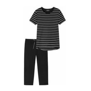 Pyjama Schiesser Women 161067 Nightwear Black-Maat 46