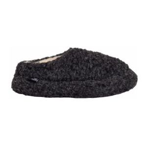 Rue de Wool - The Nordic Low - Pantoffels - Charcoal Black - 100% Wol
