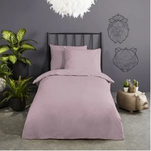 Dekbedovertrek Good Morning Uni Soft Pink Katoen-140 x 200 / 220 cm | 1-Persoons