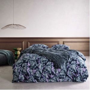 Dekbedovertrek Essenza Bernice Darkest Blue Katoen-200 x 200 / 220 cm | 2-Persoons