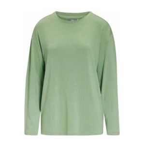 Essenza - Denna Uni - Top - Basil Green - Lange Mouw