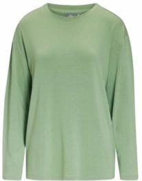 Essenza - Denna Uni - Top - Basil Green - Lange Mouw