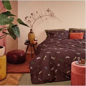 Dekbedovertrek At Home by Beddinghouse Living World Aubergine Katoen-200 x 200 / 220 cm | 2-Persoons