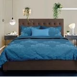 Dekbedovertrek Satin d`Or Baroque Teal Satijn-240 x 200 / 220 cm | Lits-Jumeaux