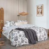 Dekbedovertrek - Grijs - Katoen - 240x220 cm