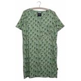 T-shirt Dress SNURK Women Cozy Cactus Green-XL
