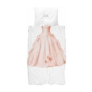 Dekbedovertrek Snurk Princess Pink Percal Met Ritssluiting-140 x 200 / 220 cm | 1-Persoons