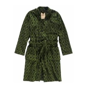 OAS - The Machu Pichu - Badjas - Groen - 100% Katoen - Jacquard geweven