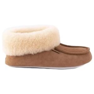 Shepherd of Sweden - Moa - Pantoffel - Chestnut - Suède - 100% Sheepskin Voering
