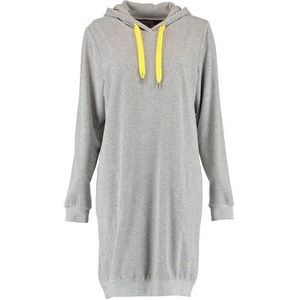 Pyjamashirt Cawö 820 Uni Longsize Hoodie Women Grijs Geel-XL