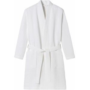 Badjas Kimono Schiesser Essentials Pique Man Katoen White-S