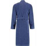 Cawö - 823 - Badjas - Blauw - Velours (80% Katoen / 20% Polyester)