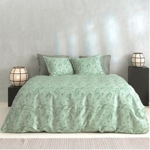 Zohome - Satinado - Dekbedovertrek - Groen - 100% Katoen-Satijn