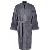 Cawö - 800 - Kimono - Antraciet - Katoen/Polyester, Badstof Velours, Oekotex-Standard 100