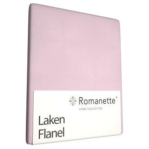 Laken Romanette Roze (Flanel)-200 x 260 cm (2-persoons)