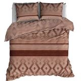 Satin d'Or - Baltimore - Dekbedovertrek - Bruin - 140 x 200 / 220 cm - 1-Persoons