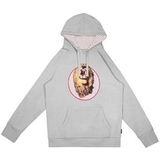 SNURK - Lion Head - Hoodie - Uni Grey - 100% Biologisch Katoen