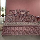 Dekbedovertrek iSeng Paisley Flower Bordeaux Katoen-240 x 200 / 220 cm | Lits-Jumeaux