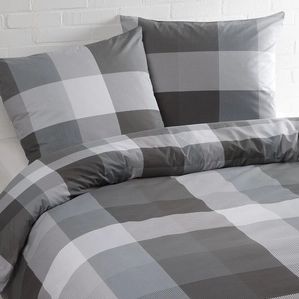 Dekbedovertrek - Grijs - Katoen - Voor Eenpersoonsbed