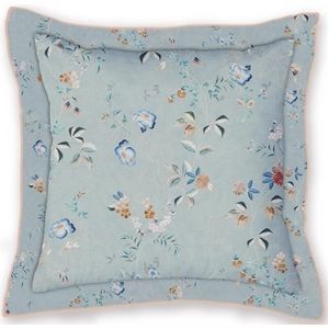 Sierkussen Pip Studio Tokyo Blossom Square Cushion Licht blauw (45 x 45 cm)