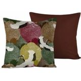 De Witte Lietaer - Goliath - Sierkussenhoes - Bordeaux - 40 x 40 cm - Set van 2