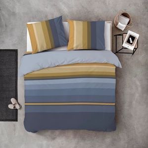 Dekbedovertrek - Grijs - Katoen - 240 x 220 cm