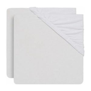Hoeslaken Jollein Jersey Boxmatras White (2pack)-75 x 95 cm