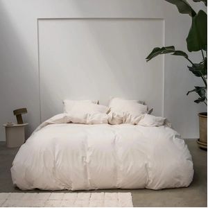 Snurk - Dekbedovertrek - Beige - Katoen-Percal - 200 x 200 / 220 cm - 2-Persoons