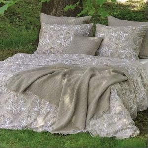 Dekbedovertrek Dommelin Pordoi Beige Satijn-240 x 200 / 220 cm | Lits-Jumeaux