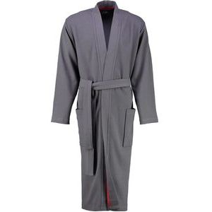 Cawö - 816 Uni - Badjas - Donkergrijs - 100% Katoen