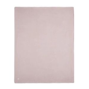 Babydeken Jollein Deken Wieg Basic Knit Pale Pink/Fleece-75 x 100 cm